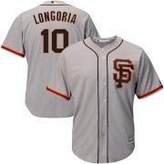 Wholesale Cheap Giants #10 Evan Longoria Grey New Cool Base Road 2 Stitched MLB Jersey