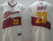 Wholesale Cheap Cleveland Cavaliers #23 LeBron James Revolution 30 Swingman 2014 White Jersey