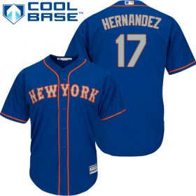 Wholesale Cheap Mets #17 Keith Hernandez Blue(Grey NO.) Cool Base Stitched Youth MLB Jersey