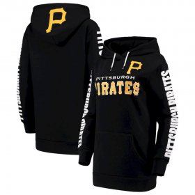 Wholesale Cheap Pittsburgh Pirates G-III 4Her by Carl Banks Women\'s Extra Innings Pullover Hoodie Black