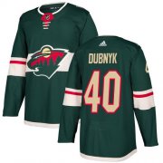 Wholesale Cheap Adidas Wild #40 Devan Dubnyk Green Home Authentic Stitched NHL Jersey