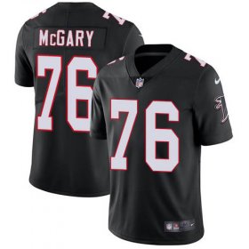 Wholesale Cheap Nike Falcons #76 Kaleb McGary Black Alternate Men\'s Stitched NFL Vapor Untouchable Limited Jersey