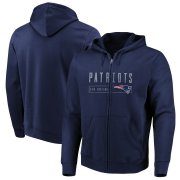 Wholesale Cheap New England Patriots Majestic Hyper Stack Full-Zip Hoodie Navy