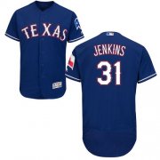 Wholesale Cheap Rangers #31 Ferguson Jenkins Blue Flexbase Authentic Collection Stitched MLB Jersey