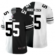 Cheap Dallas Cowboys #55 Leighton Vander Esch Men's Black V White Peace Split Nike Vapor Untouchable Limited NFL Jersey