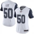 Wholesale Cheap Nike Cowboys #50 Sean Lee White Women's Stitched NFL Limited Rush Jersey