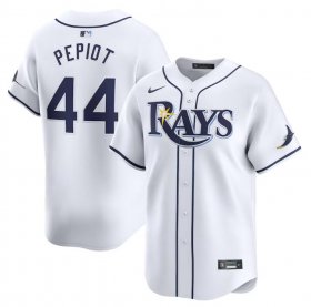 Cheap Men\'s Tampa Bay Rays #44 Ryan Pepiot White Home Limited Stitched Baseball Jersey
