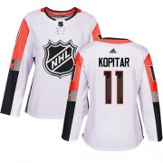 Wholesale Cheap Adidas Kings #11 Anze Kopitar White 2018 All-Star Pacific Division Authentic Women's Stitched NHL Jersey