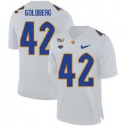 Wholesale Cheap Pittsburgh Panthers 42 Marshall Goldberg White 150th Anniversary Patch Nike College Football Jersey