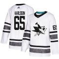 Wholesale Cheap Adidas Sharks #65 Erik Karlsson White Authentic 2019 All-Star Stitched NHL Jersey