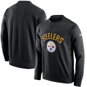 Wholesale Cheap Men\'s Pittsburgh Steelers Nike Black Sideline Circuit Performance Sweatshirt