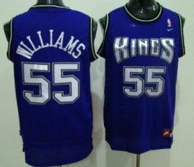Wholesale Cheap Sacramento Kings #55 Jason Williams Purple Swingman Jersey