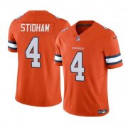 Wholesale Cheap Men's Denver Broncos #4 Jarrett Stidham Orange 2023 F.U.S.E. Vapor Untouchable Football Stitched Jersey