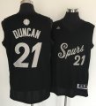 Wholesale Cheap Men's San Antonio Spurs #21 Tim Duncan adidas Black 2016 Christmas Day Stitched NBA Swingman Jersey