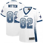 Wholesale Cheap Nike Cowboys #82 Jason Witten White Women's Stitched NFL Elite Drift Fashion Jersey