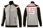 Wholesale Cheap NFL New York Giants Team Logo Jacket Grey