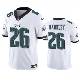 Cheap Men\'s Philadelphia Eagles #26 Saquon Barkley White 2023 F.U.S.E. Vapor Untouchable Limited Football Stitched Jersey