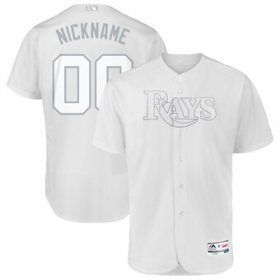Wholesale Cheap Tampa Bay Rays Majestic 2019 Players\' Weekend Flex Base Authentic Roster Custom Jersey White