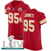 Wholesale Cheap Nike Chiefs #95 Chris Jones Red Super Bowl LIV 2020 Team Color Men's Stitched NFL Vapor Untouchable Elite Jersey