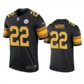 Wholesale Cheap Men's Pittsburgh Steelers #22 Najee Harris Black Color Rush Limited Jersey