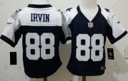 Wholesale Cheap Toddler Nike Cowboys #88 Michael Irvin Navy Blue Thanksgiving Stitched NFL Elite Jersey