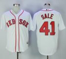 Wholesale Cheap Red Sox #41 Chris Sale White New Cool Base Stitched MLB Jersey