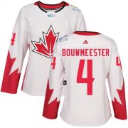 Wholesale Cheap Team Canada #4 Jay Bouwmeester White 2016 World Cup Women's Stitched NHL Jersey