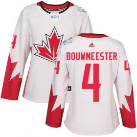 Wholesale Cheap Team Canada #4 Jay Bouwmeester White 2016 World Cup Women\'s Stitched NHL Jersey