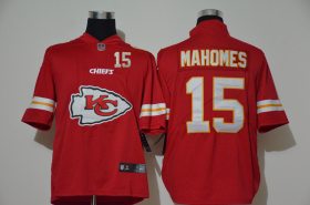 Wholesale Cheap Men\'s Kansas City Chiefs #15 Patrick Mahomes Red 2020 Big Logo Number Vapor Untouchable Stitched NFL Nike Fashion Limited Jersey