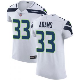 Wholesale Cheap Nike Seahawks #33 Jamal Adams White Men\'s Stitched NFL New Elite Jersey