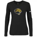 Wholesale Cheap Women's Nike Jacksonville Jaguars Of The City Long Sleeve Tri-Blend NFL T-Shirt Black