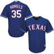 Wholesale Cheap Rangers #35 Cole Hamels Blue Cool Base Stitched Youth MLB Jersey