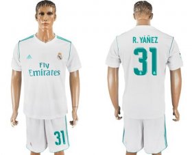 Wholesale Cheap Real Madrid #31 R.Yanez White Home Soccer Club Jersey