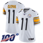 Wholesale Cheap Nike Steelers #11 Chase Claypool White Men's Stitched NFL 100th Season Vapor Untouchable Limited Jersey