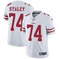 Wholesale Cheap Nike 49ers #74 Joe Staley White Youth Stitched NFL Vapor Untouchable Limited Jersey