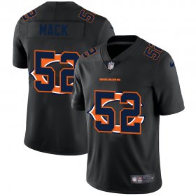 Wholesale Cheap Chicago Bears #52 Khalil Mack Men\'s Nike Team Logo Dual Overlap Limited NFL Jersey Black
