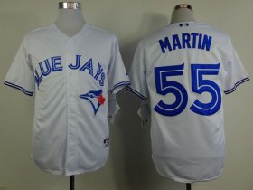 Wholesale Cheap Blue Jays #55 Russell Martin White Stitched MLB Jersey