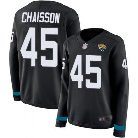 Wholesale Cheap Nike Jaguars #45 K\'Lavon Chaisson Black Team Color Women\'s Stitched NFL Limited Therma Long Sleeve Jersey
