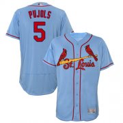 Wholesale Cheap Cardinals #5 Albert Pujols Light Blue Flexbase Authentic Collection Stitched MLB Jersey