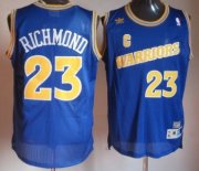 Wholesale Cheap Golden State Warriors #23 Mitch Richmond 1988-89 Blue Swingman Throwback Jersey