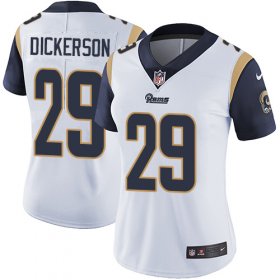 Wholesale Cheap Nike Rams #29 Eric Dickerson White Women\'s Stitched NFL Vapor Untouchable Limited Jersey