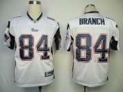 Wholesale Cheap Patriots #84 Deion Branch White Stitched NFL Jersey