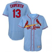 Wholesale Cheap Cardinals #13 Matt Carpenter Light Blue Flexbase Authentic Collection Stitched MLB Jersey