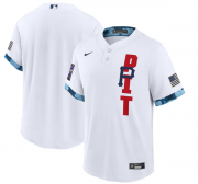 Wholesale Cheap Men's Pittsburgh Pirates Blank 2021 White All-Star Cool Base Stitched MLB Jersey