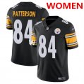 Cheap Women's Pittsburgh Steelers #84 Cordarrelle Patterson Black Vapor Football Stitched Jersey