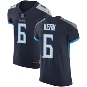Wholesale Cheap Nike Titans #6 Brett Kern Navy Blue Team Color Men\'s Stitched NFL Vapor Untouchable Elite Jersey