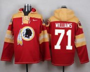 Wholesale Cheap Nike Redskins #71 Trent Williams Burgundy Red Player Pullover NFL Hoodie