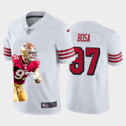Cheap San Francisco 49ers #97 Nick Bosa Nike Team Hero 1 Rush Vapor Limited NFL Jersey White