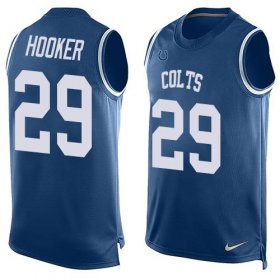 Wholesale Cheap Nike Colts #29 Malik Hooker Royal Blue Team Color Men\'s Stitched NFL Limited Tank Top Jersey