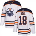 Wholesale Cheap Adidas Oilers #18 James Neal White Road Authentic Stitched NHL Jersey